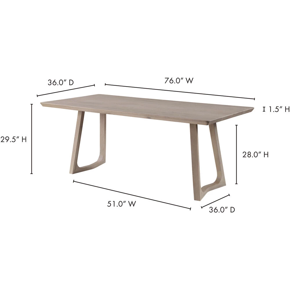 Silas 76 X 36 Inch White Dining Table - Image 9