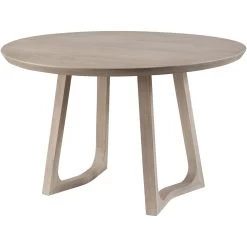 Silas 48 X 48 Inch White Dining Table, Round