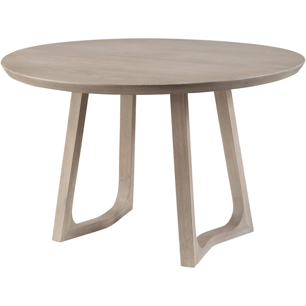 Silas 48 X 48 Inch White Dining Table, Round