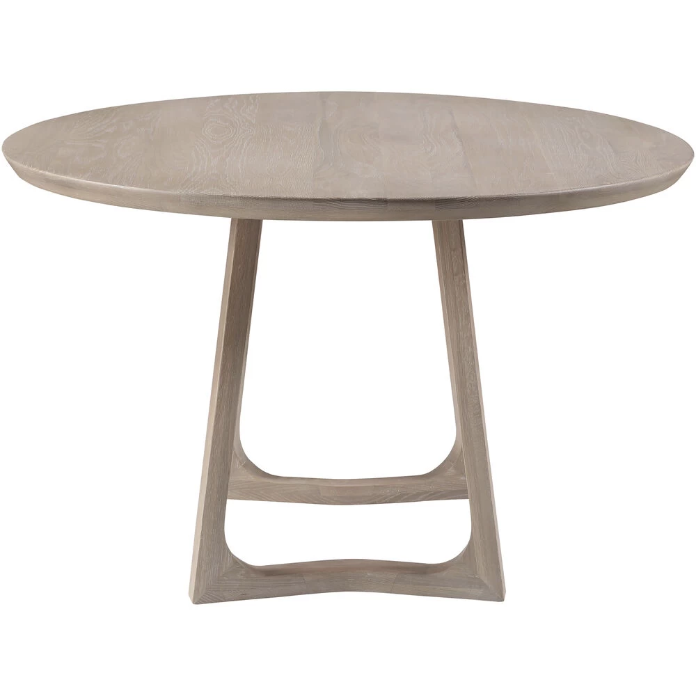 Silas 48 X 48 Inch White Dining Table, Round - Image 2