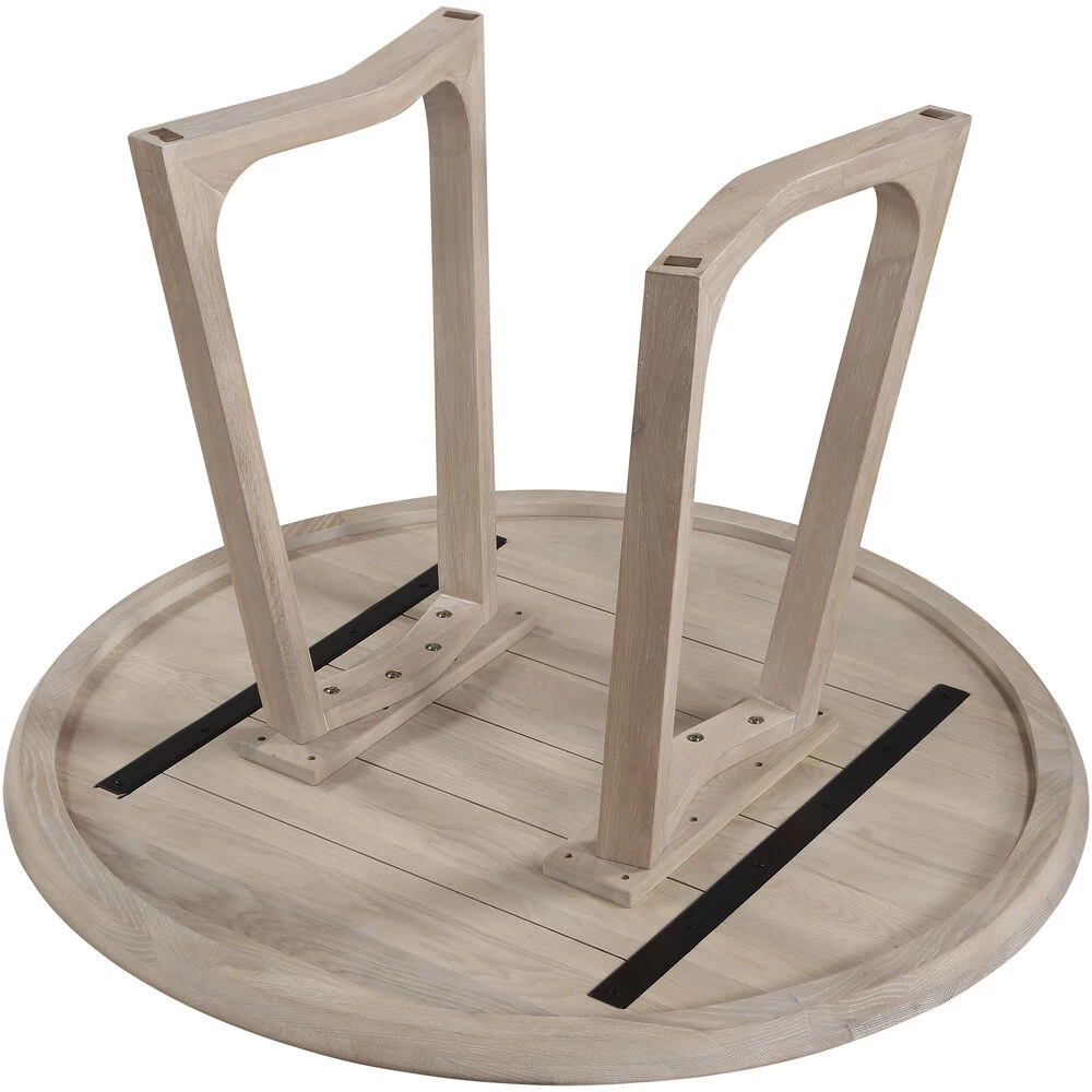 Silas 48 X 48 Inch White Dining Table, Round - Image 4