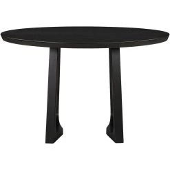Silas 48 X 48 Inch Black Dining Table, Round