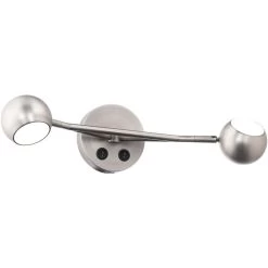 Duplex 5 Inch Brushed Nickel Reading Light Portable Light