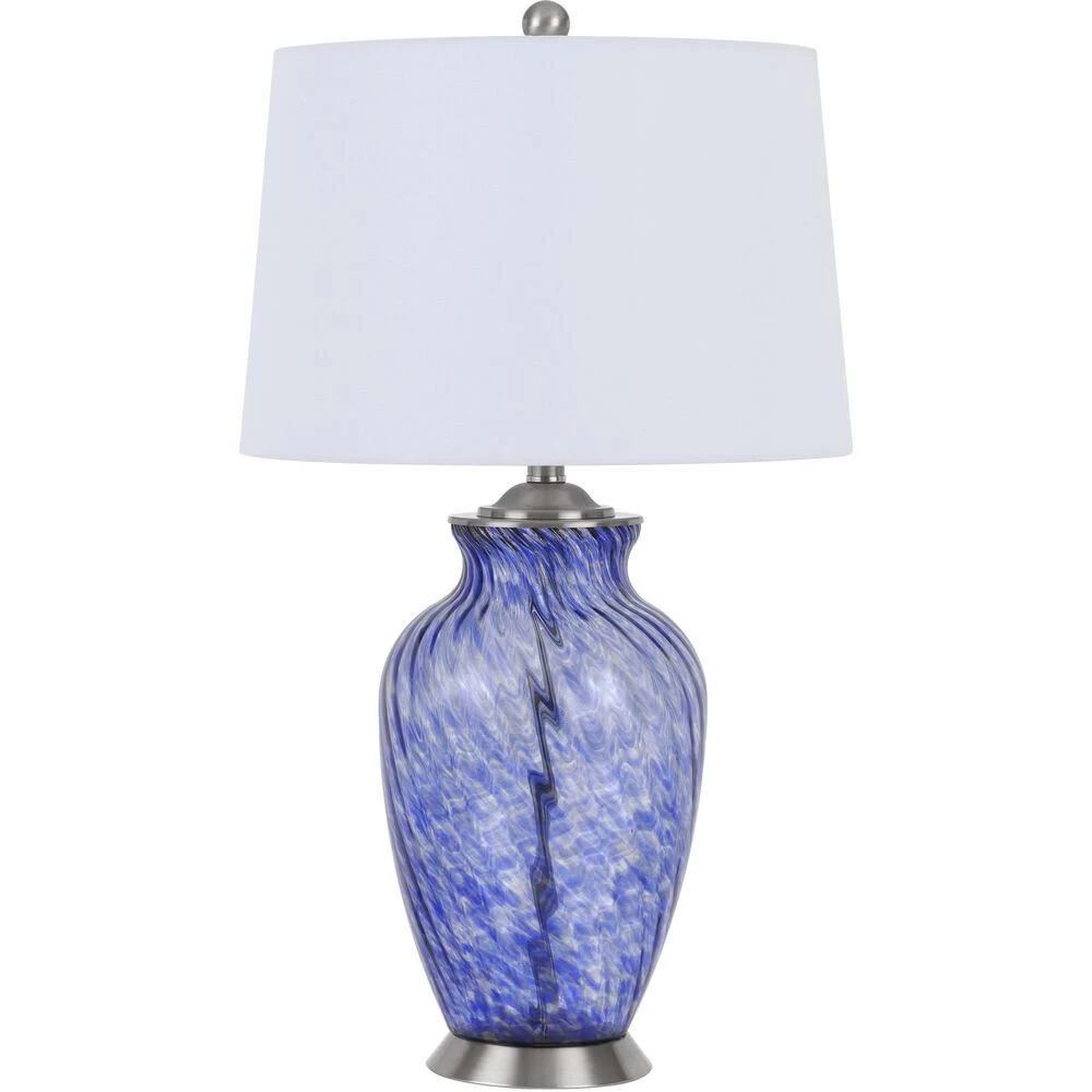 Ashland 28 Inch 150.00 Watt Sky Blue Table Lamp Portable Light