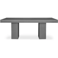 Antonius 78.75 X 39.25 Inch Grey Outdoor Dining Table
