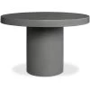 Cassius 47.25 X 47.25 Inch Grey Outdoor Dining Table