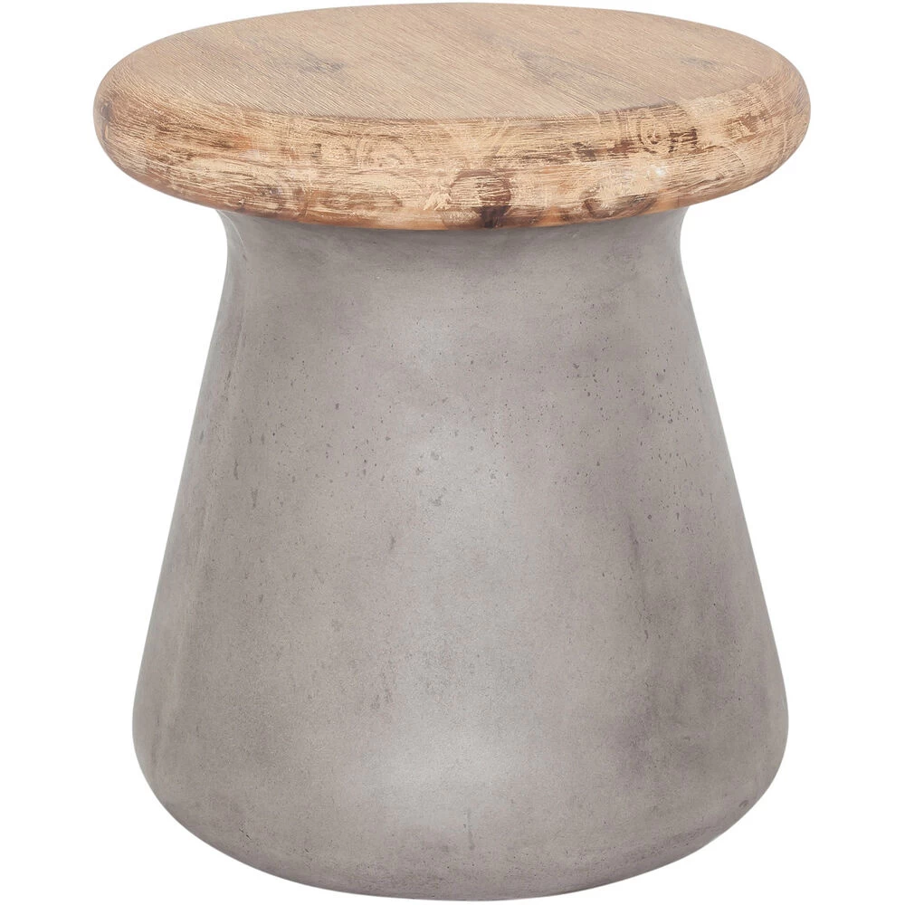 Earthstar 18 Inch Grey Outdoor Stool - Image 2