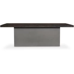 Kaia 94.5 X 47.25 Inch Grey Dining Table
