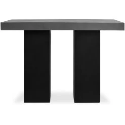Lithic 63 X 43.25 Inch Grey Outdoor Bar Table
