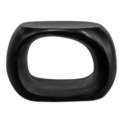 Albers 18 Inch Black Outdoor Stool