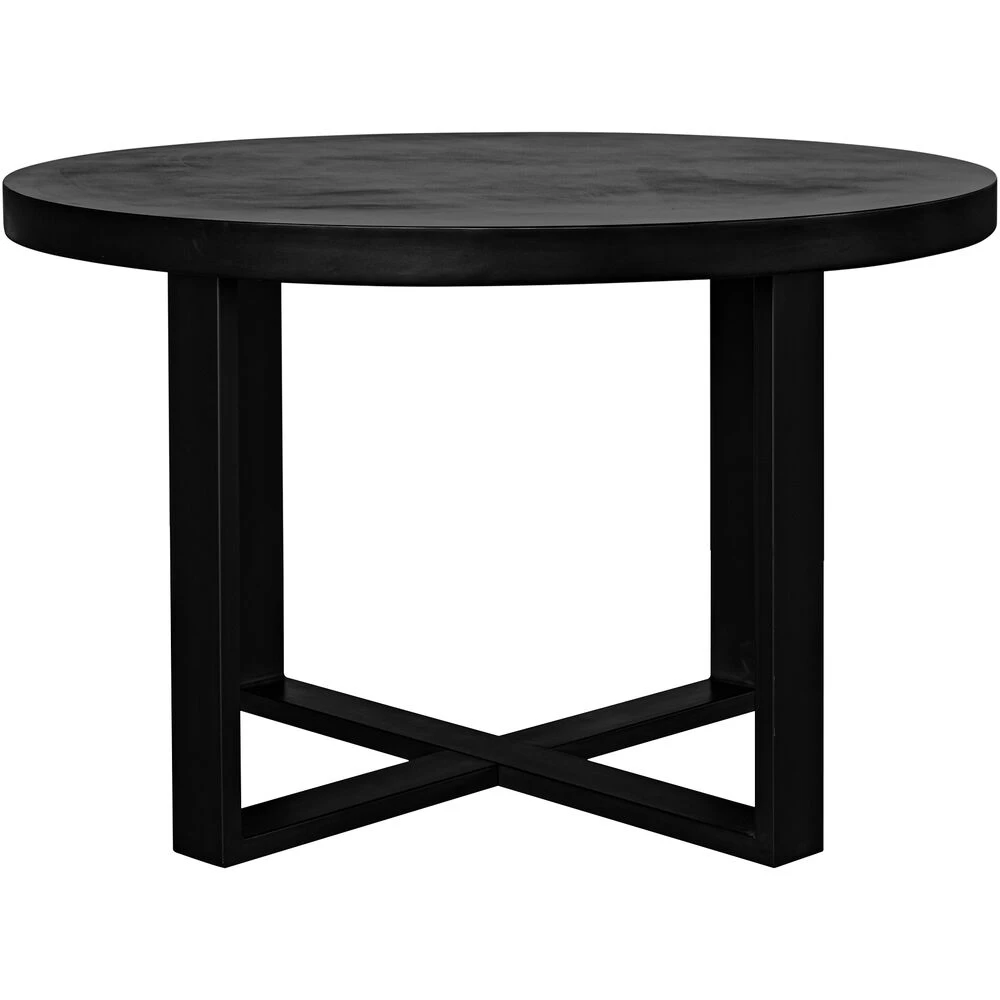 Jedrik 47 X 47 Inch Black Dining Table, Outdoor