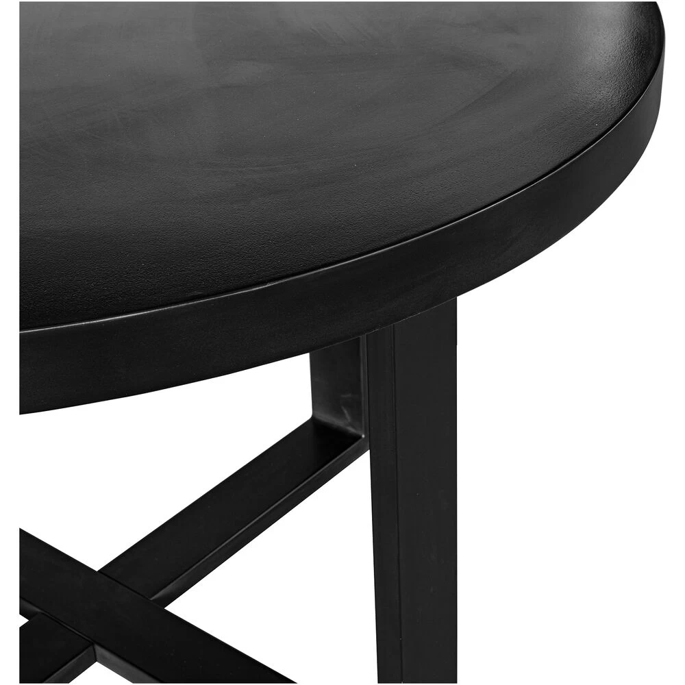 Jedrik 47 X 47 Inch Black Dining Table, Outdoor - Image 3