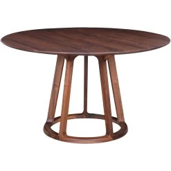 Aldo 47 X 47 Inch Brown Dining Table, Round