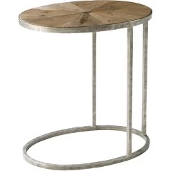 Echoes 23 X 22 Inch Rustic Oak And Walnut Accent Table