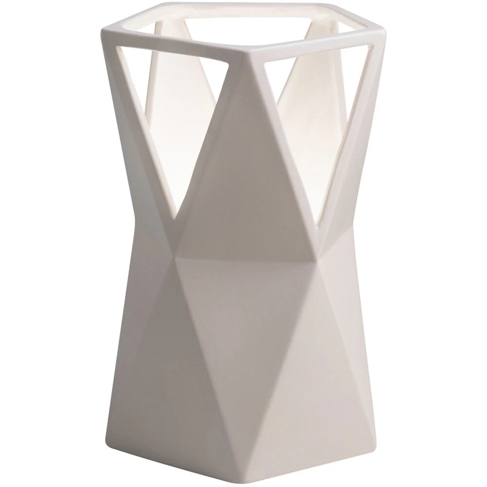 Portable 12 Inch 9.00 Watt Matte White Table Lamp Portable Light