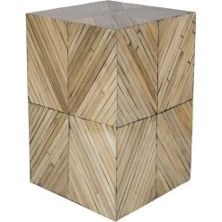 Cane Garden 19.69 X 12.99 Inch Natural End Table