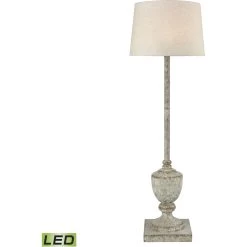 Regus 51 Inch 100.00 Watt Antique Gray Floor Lamp Portable Light, Outdoor Lighting