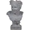 Serene Garden Goddess Gray Outdoor Planter
