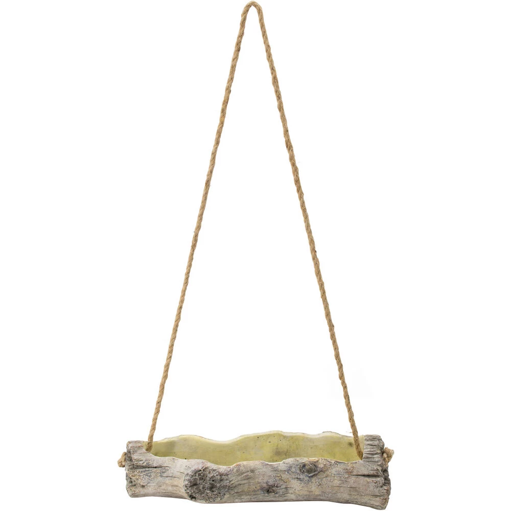 Nature Inspired Gray/Natural/Green Outdoor Planter