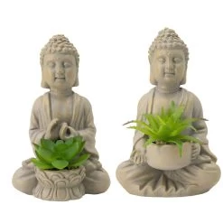 Sitting Buddas 6 X 4 Inch Decorative Statue