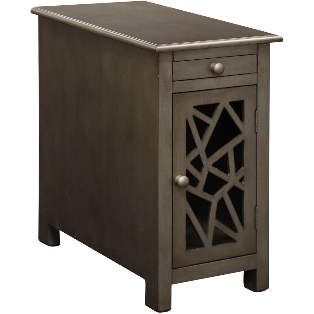 Signature 24 X 22 Inch Mahogany Veneer Chairside Table