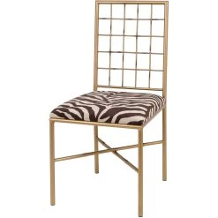 Dann Foley Gold And Brown Dining Chair