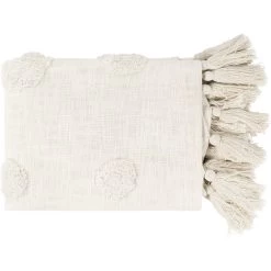 Dove 60 X 50 Inch Ivory Throw, Rectangle