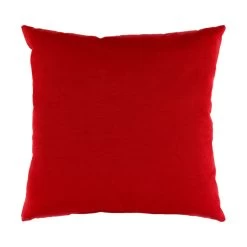 Tacy 20 X 20 Inch Red Outdoor Pillow Cover, Square