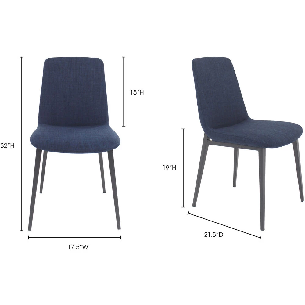 Kito Blue Dining Chair, Set Of 2 - Image 2