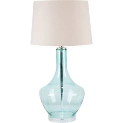 Santa Marina 32 Inch 100 Watt Aqua Table Lamp Portable Light