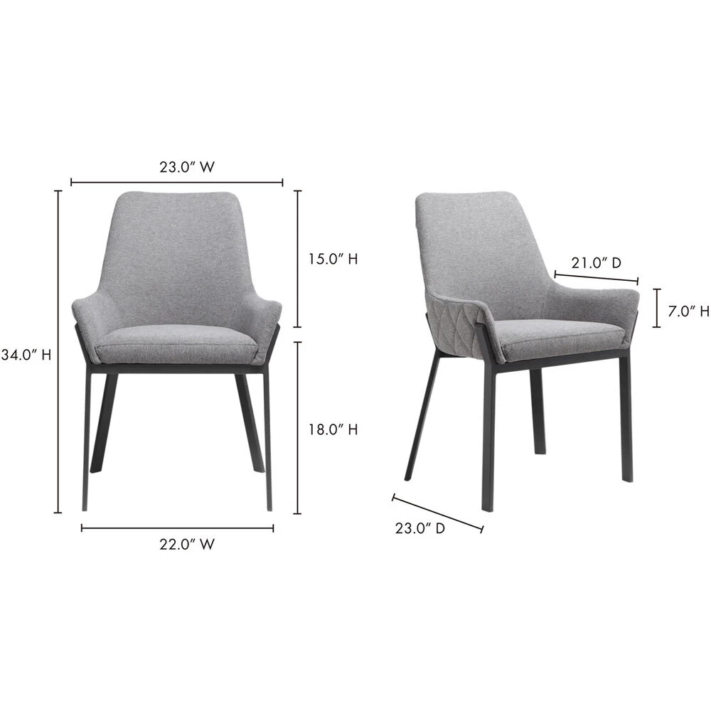 Lloyd Grey Dining Chair, Set Of 2 - Image 4
