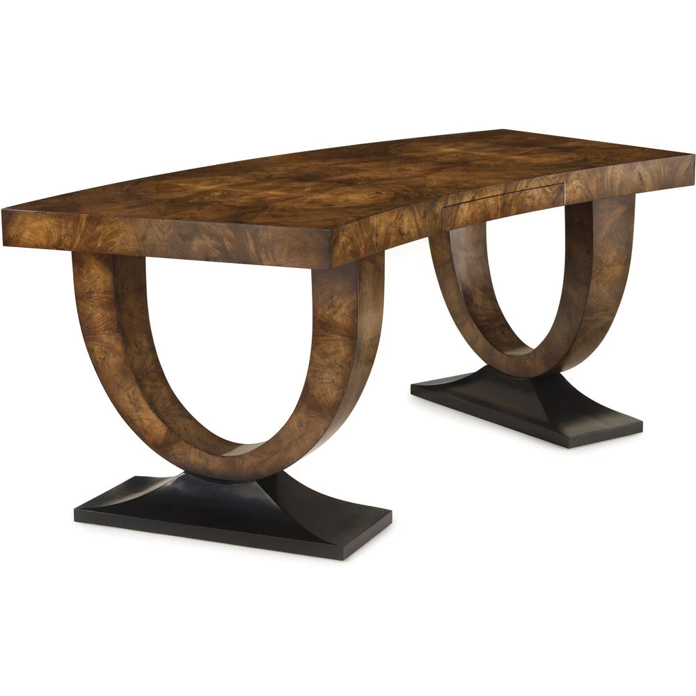 Curved Walnut Desk