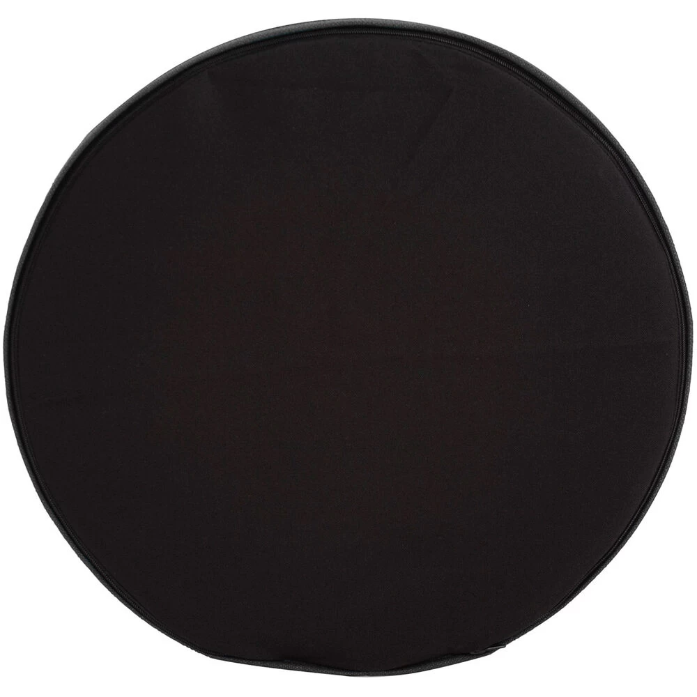 No Tip 17 Inch Seascape Canyon Outdoor Cylinder Ottoman With Cover - Image 2