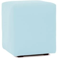 Universal 20 Inch Seascape Breeze Outdoor Cube Ottoman With Slipcover