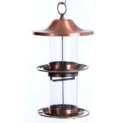 Cameron Copper Outdoor Bird Feeder