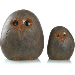 Cameron Concrete Brown Outdoor Garden Owls