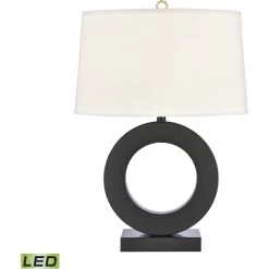 Around The Edge 32 Inch 9.00 Watt Dry White Table Lamp Portable Light