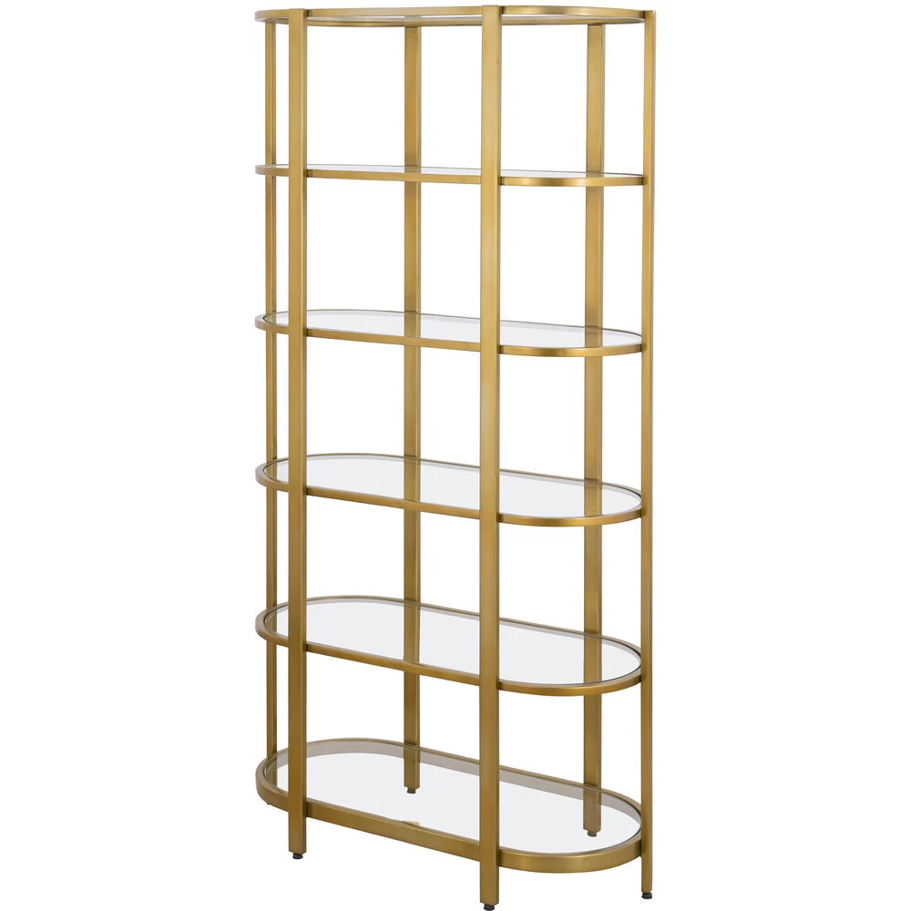 Blain Antique Brass With Clear Bookshelf - Image 4