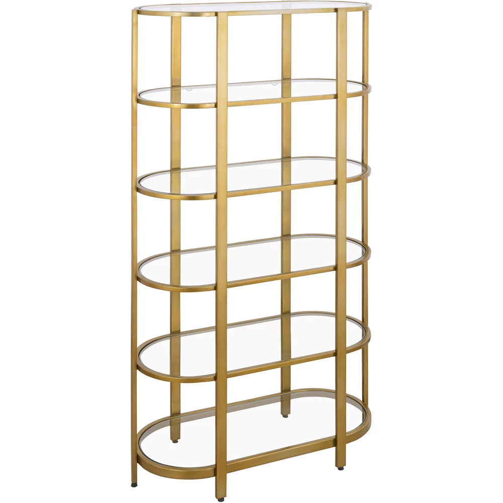 Blain Antique Brass With Clear Bookshelf - Image 7
