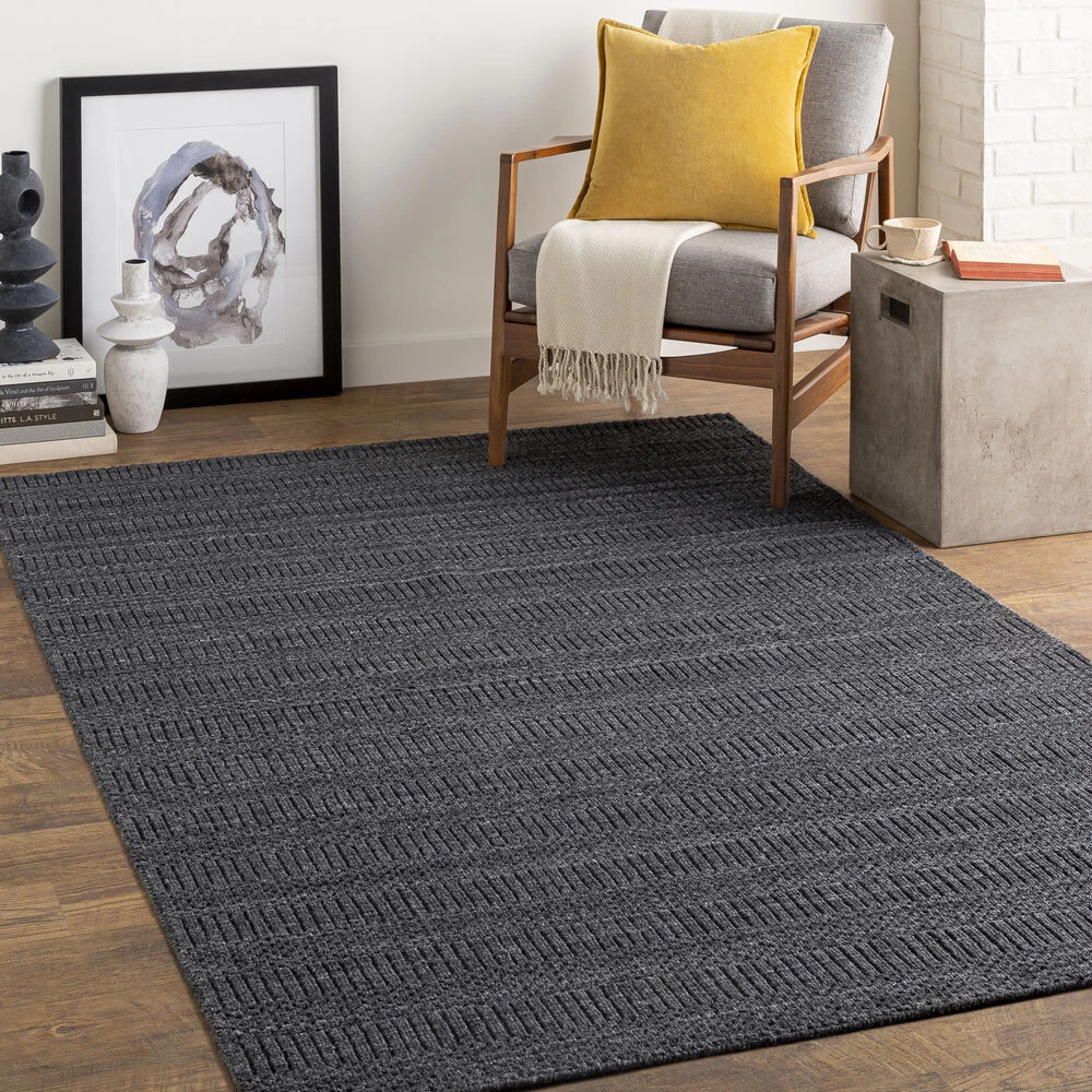 Hickory 144 X 108 Inch Charcoal Rug, Rectangle - Image 2