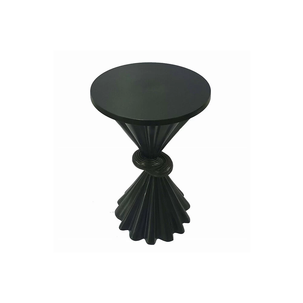 Knot 12 Inch Bronze Side Table - Image 3