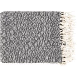 Hamlet 60 X 50 Inch Black Throw, Rectangle