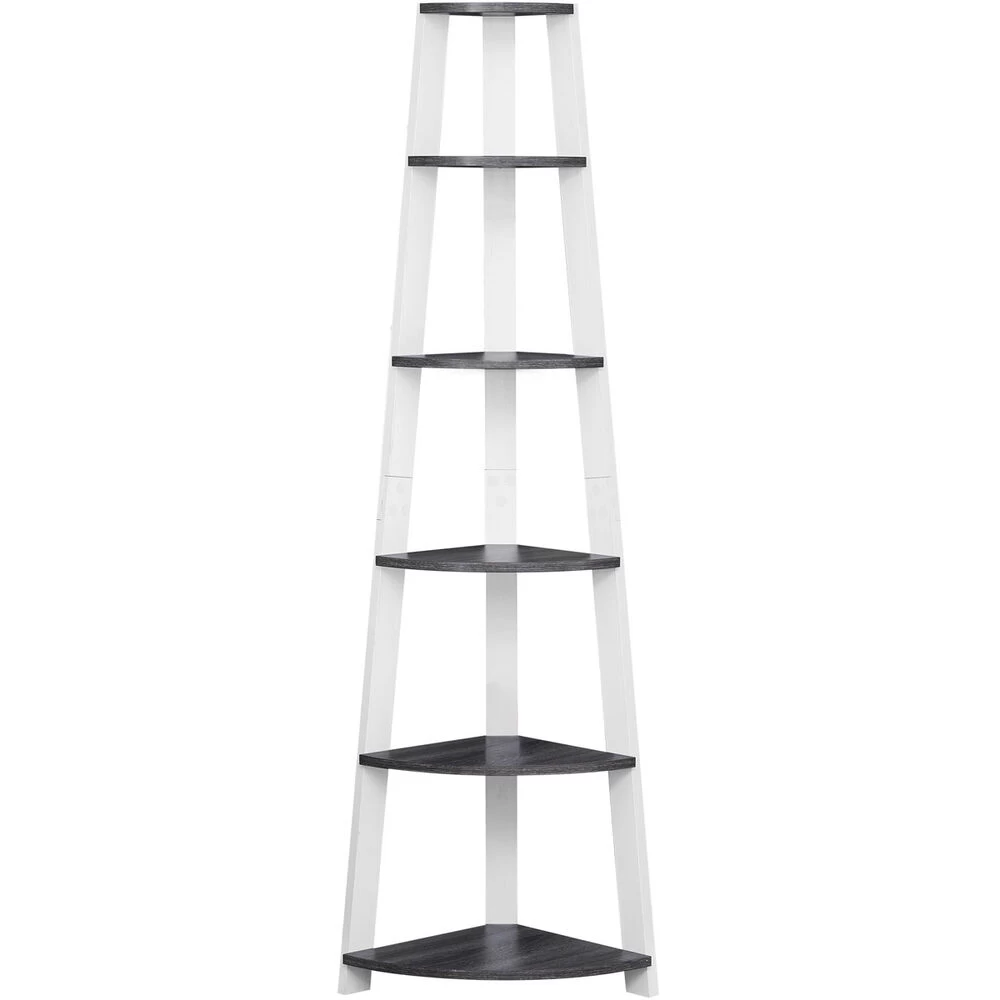 Plains Grey And White Bookcase