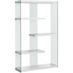 Doylestown White And Clear Bookcase