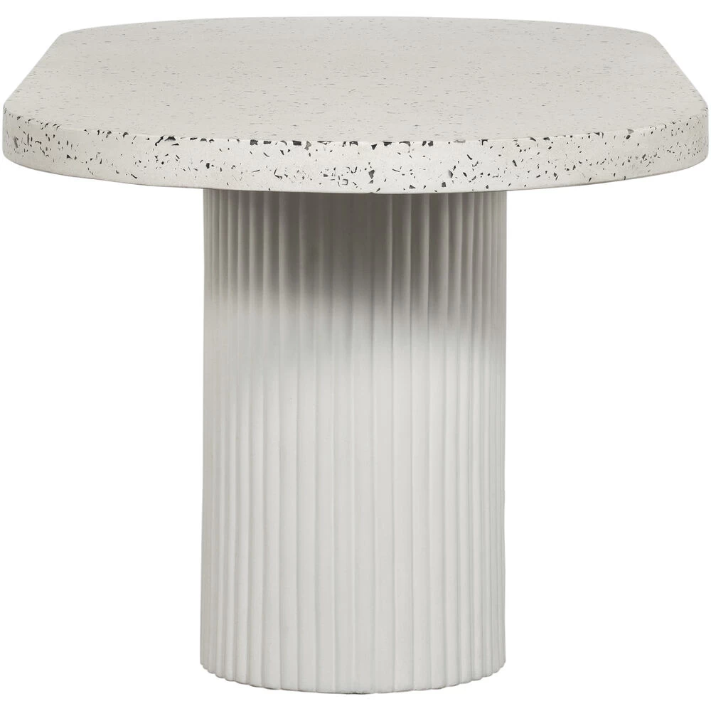 Lyon 79 X 36 Inch Grey Outdoor Dining Table - Image 3