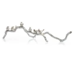 Birds On A Limb 41 X 10 Inch Sculpture