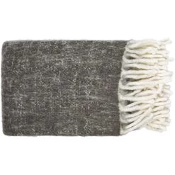 Kilkenny 60 X 50 Inch Charcoal Throw, Rectangle