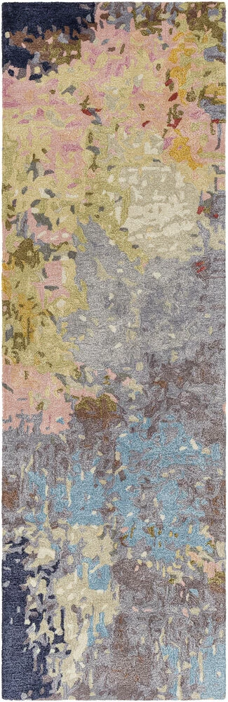 Kavita 96 X 30 Inch Khaki Rug, Runner