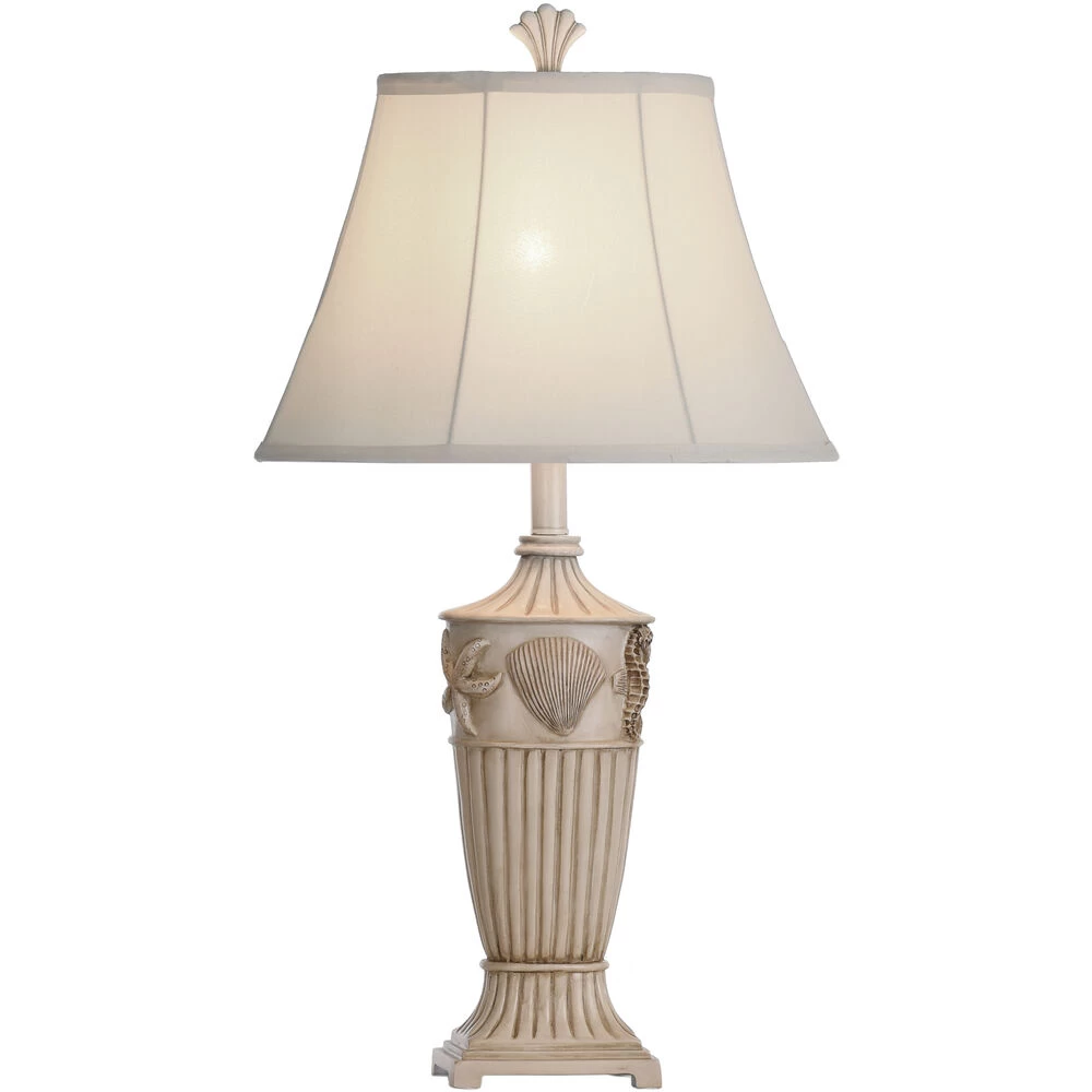 Signature 3 Inch 100 Watt Cream Table Lamp Portable Light - Image 2