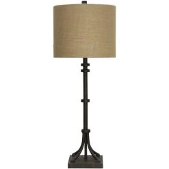 Signature 36 Inch 150 Watt Industrial Bronze Table Lamp Portable Light